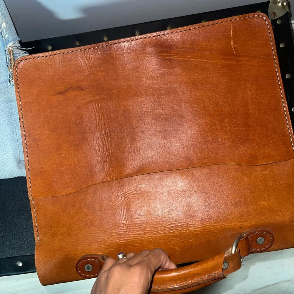 Brown Leather Satchel